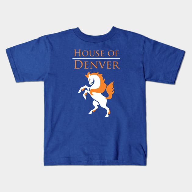 House of Denver Kids T-Shirt by SteveOdesignz